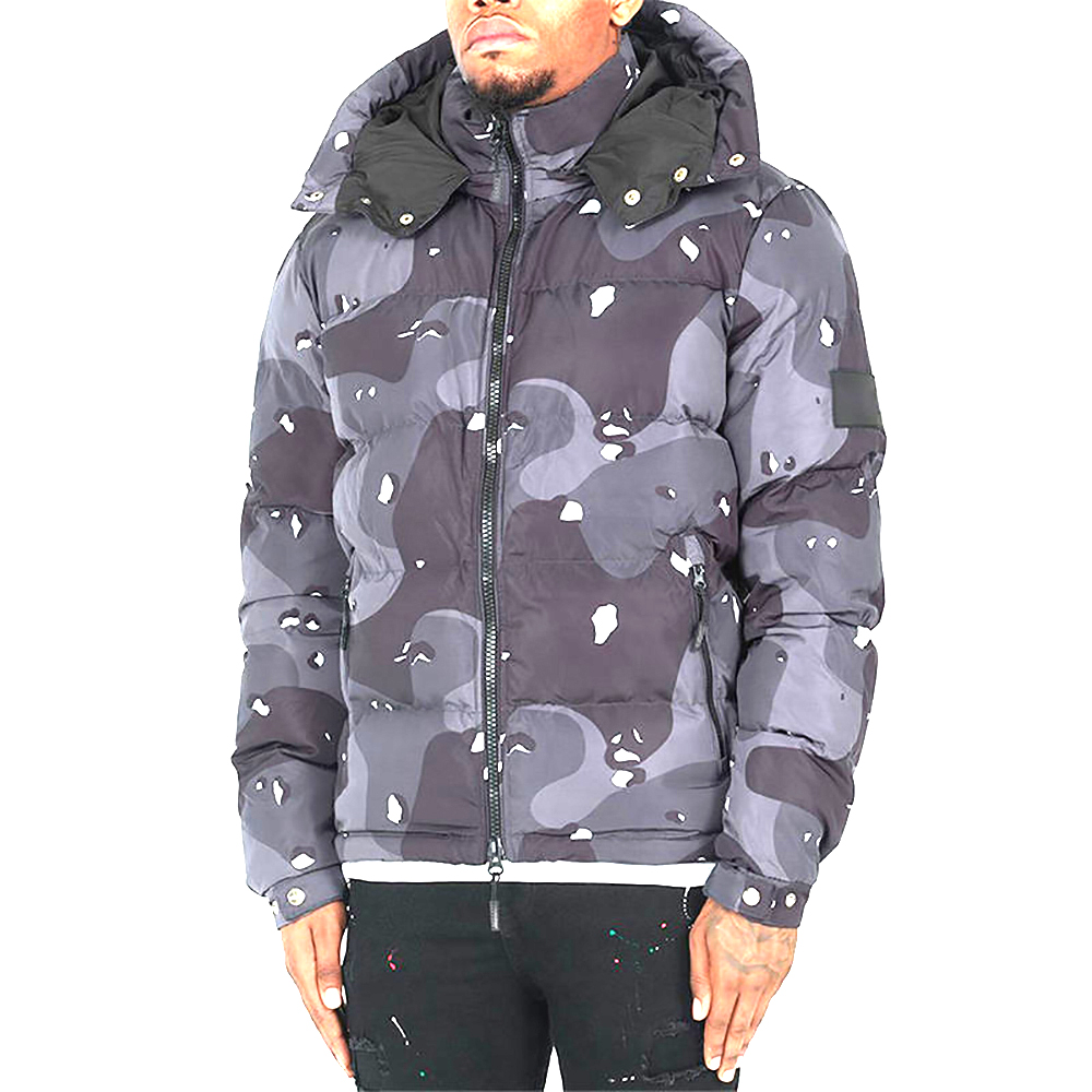 Custom Shiny Puffer Jacket For Men